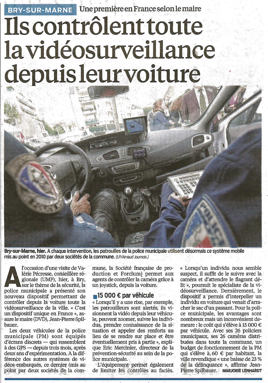 Lire l'article : le parisien du 2 octobre 2013